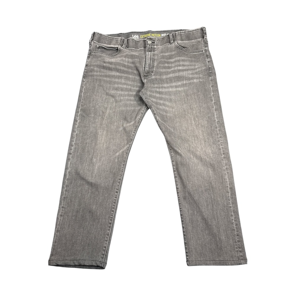 Lee Extreme Motion MVP Slim Fit Tapered Leg Grey Jeans 42x30